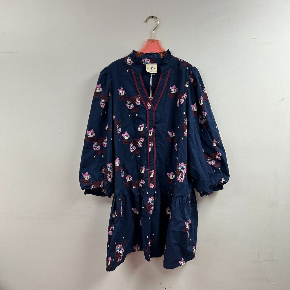 Floral Mini Dress with Puff Sleeves - WC5377